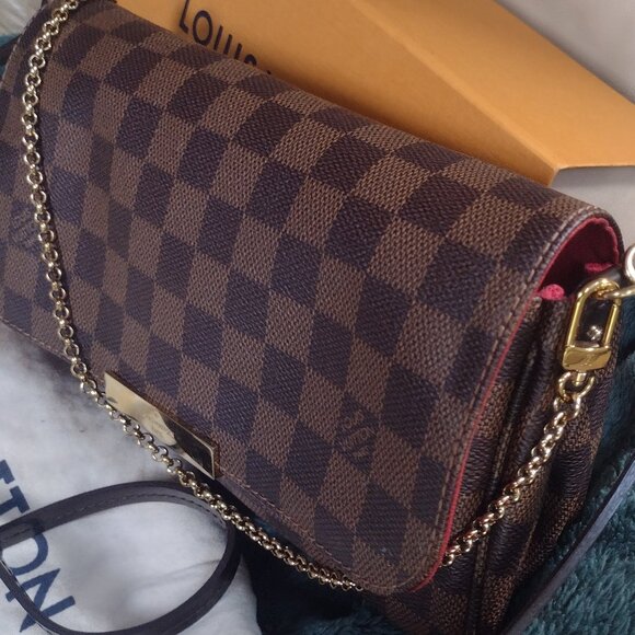 Authentic Near PRISTINE Louis Vuitton Favorite Damier Ebene MM - Picture 2 of 16